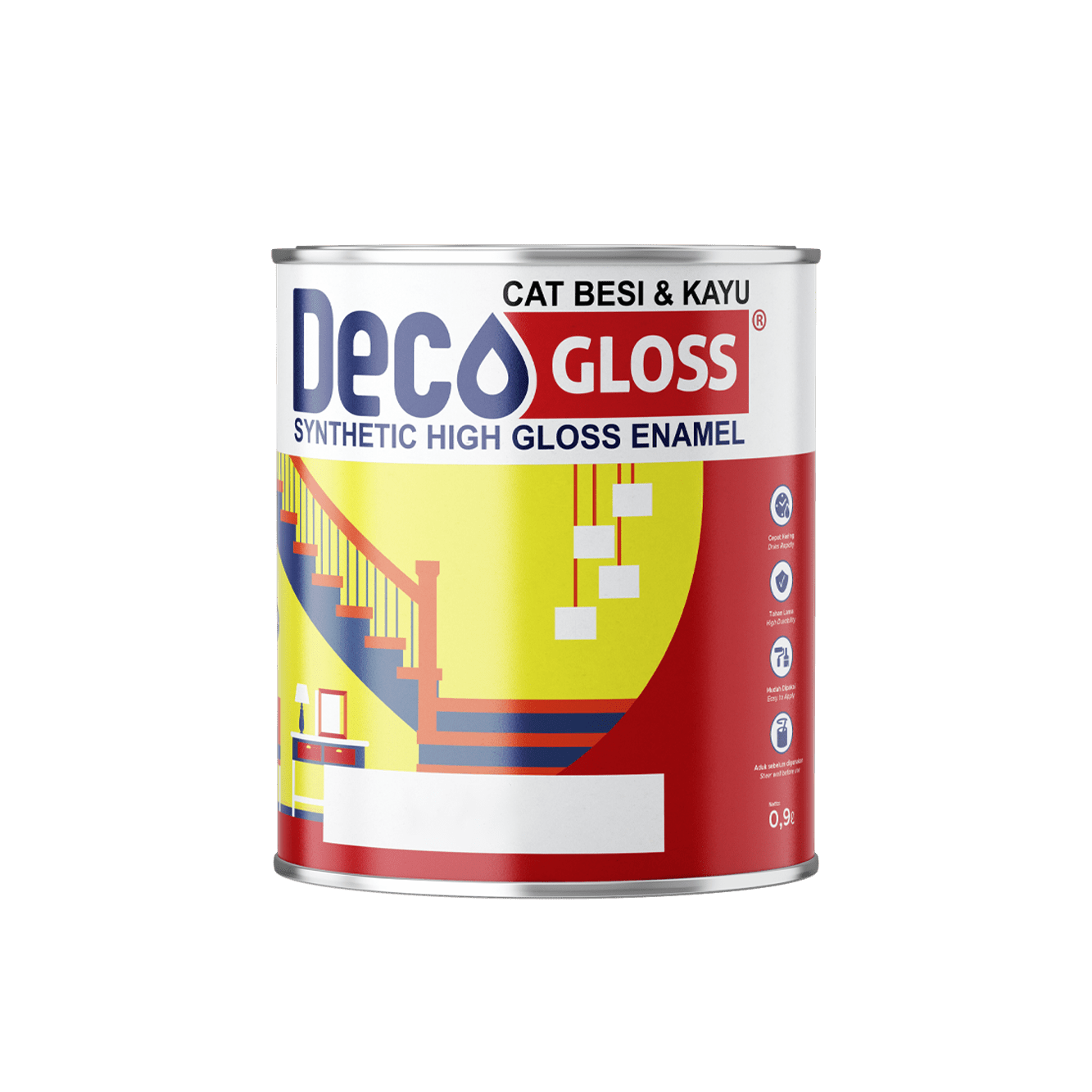 DECOGLOSS® Cat Kayu & Besi