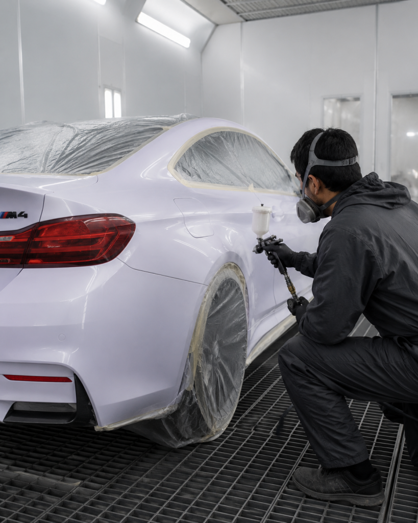 aplikasi clearcoat mobil